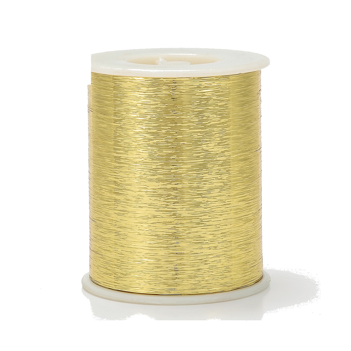 Gold metallic yarn