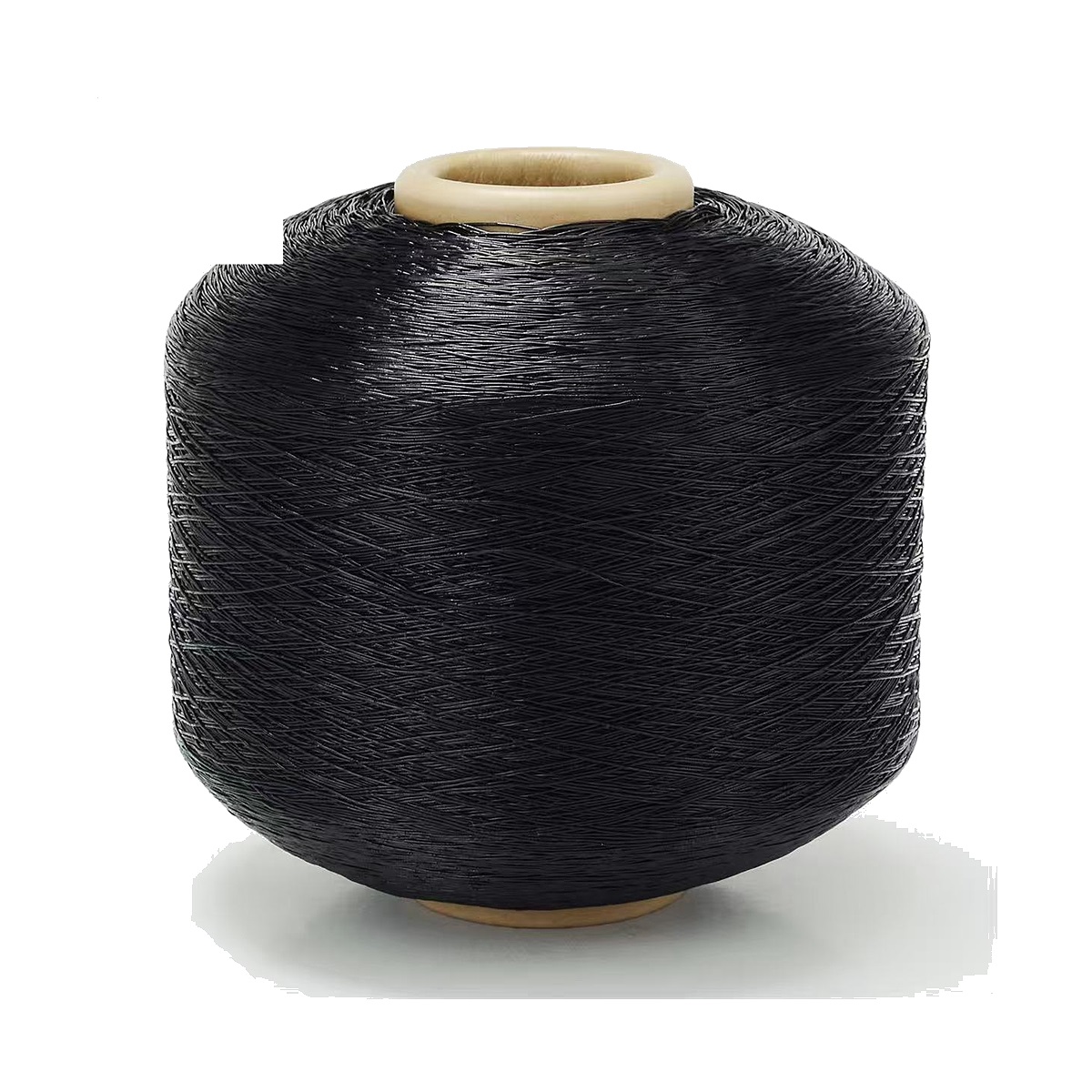 Black decorative metallic embroidery yarn